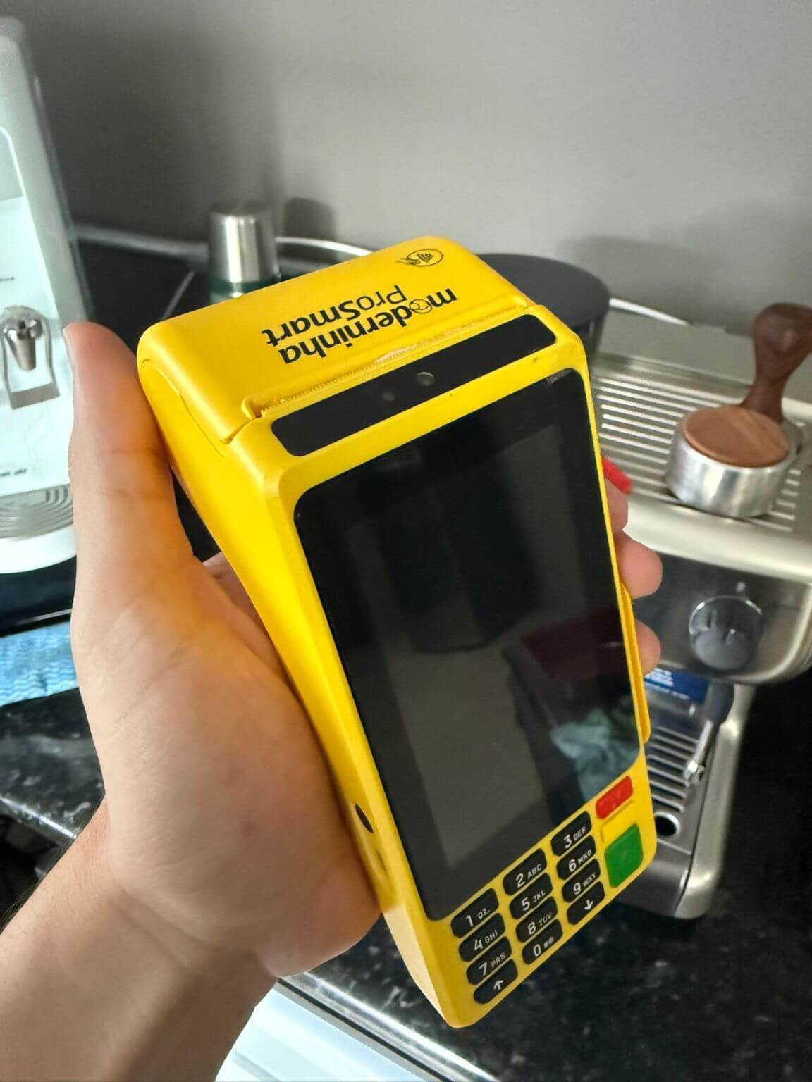 Moderninha Pro Smart em uso